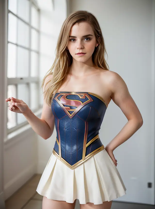 🌟 Emma Watson Transforms into Supergirl: A Stunning Costume Reveal ...